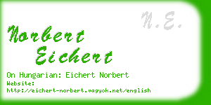 norbert eichert business card